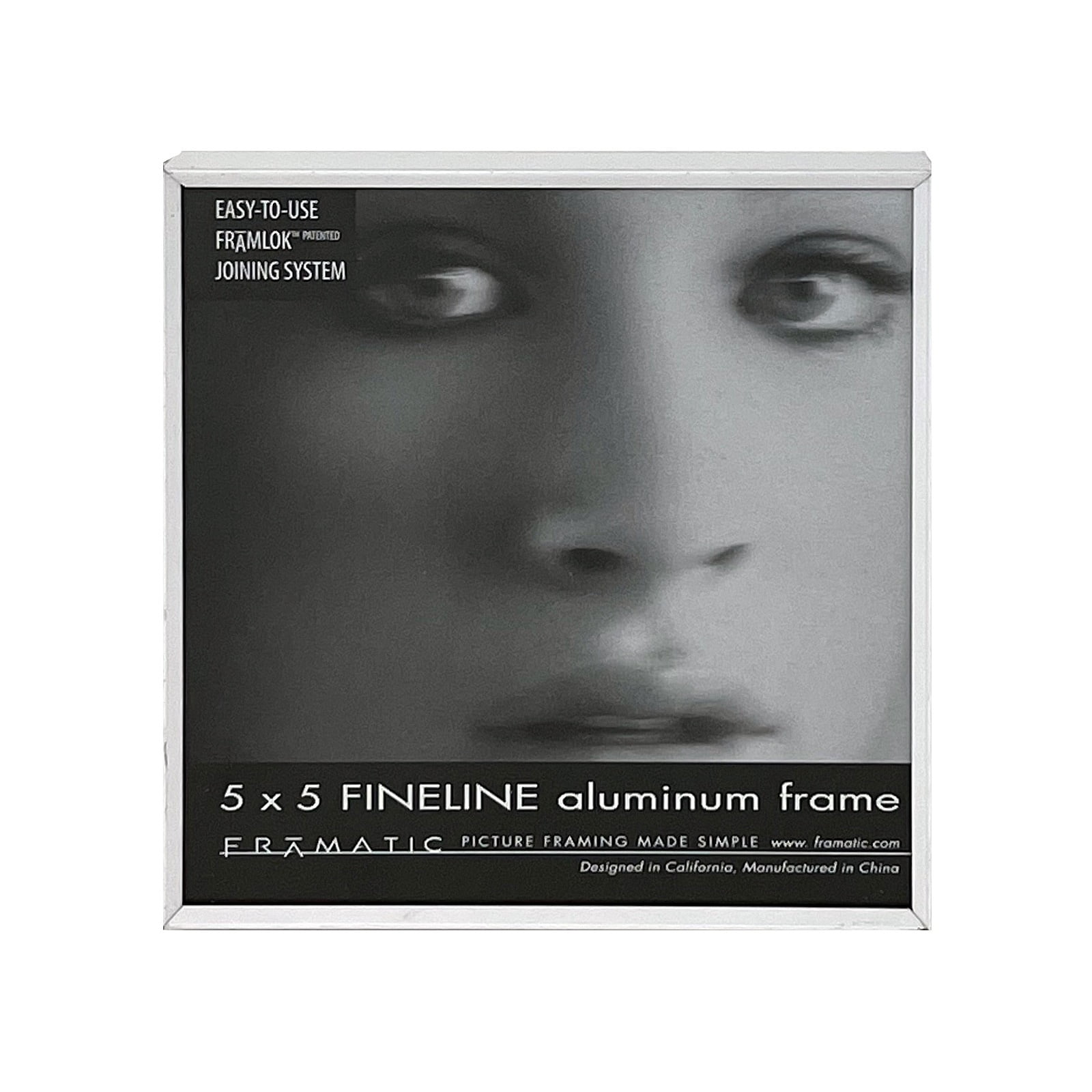 Framatic Fineline Silver 5x7 Frame w/ 4x6 Mat