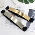 thumbnail image 1 of Feminine decorative dress elastic waistband wild waist elastic waist metal iron belt, 1 of 5