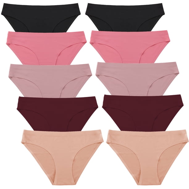 FINETOO 10 Pack Seamless Underwears For Women No Show Bikini Panties Invisibles Briefs Soft Stretch Hipster Underwear XS-XL - Image 9