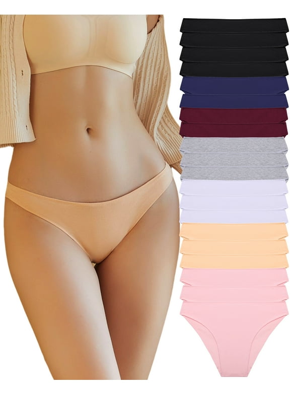 20 Pack Cotton Underwear For Women Breathable Soft Bikini Panties Low Rise Hipster Ladies Soft Cheeky S-XL