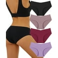 4 Pack Seamless Underwear For Women Soft Stretch Invisibles Bikini Panties No Show