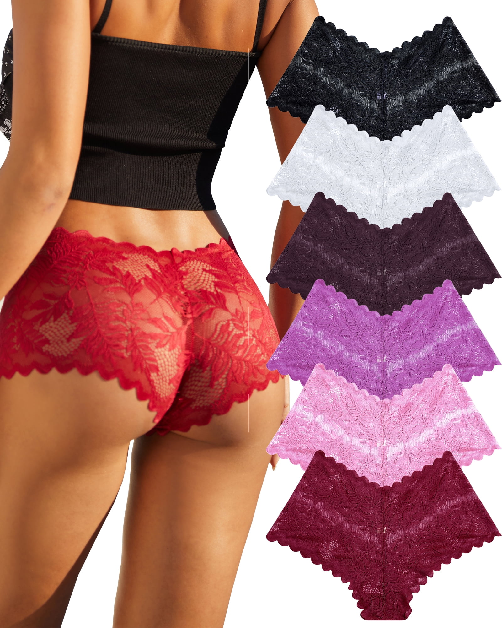 Women's Thong Seamless Underwear Fitness V Shaped Low Waist Breathable  Thong Underwear Bulk Panties Lace Bikini Underwear for Women Couples  Matching Underwear Thigh Chafing Lacy Panties Set Cotton 