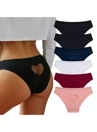 MISS POPULAR Girls 6-Pack Soft Cotton Underwear Tagless Basic Panty Briefs