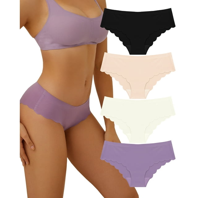 Seamless Underwear for Women No Show Bikini Panties Breathable