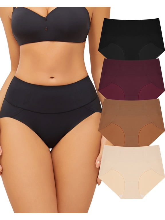 Tummy Control Underwear Shapewear for Women Seamless High Waisted Panties Plus Size Control Briefs S-3XL