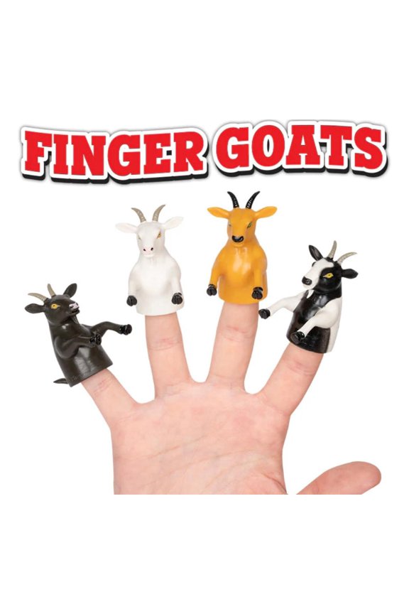 FINGER GOATS- SET OF 4 GOAT FINGER PUPPETS