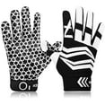 thumbnail image 1 of FINGER TEN Football Receiver Gloves Youth Receiving Gloves Pro 3.0 Durable Breathable Flexible White Red Black Blue Small Large Medium X-Large, 1 of 7