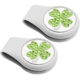 thumbnail image 1 of FINGER TEN Golf Ball Marker Hat Clip Silicone Magnetic Markers Holder 4 Pack Mark Pattern Magnet Value Funny Gift Set for Men Women Kid, 1 of 7