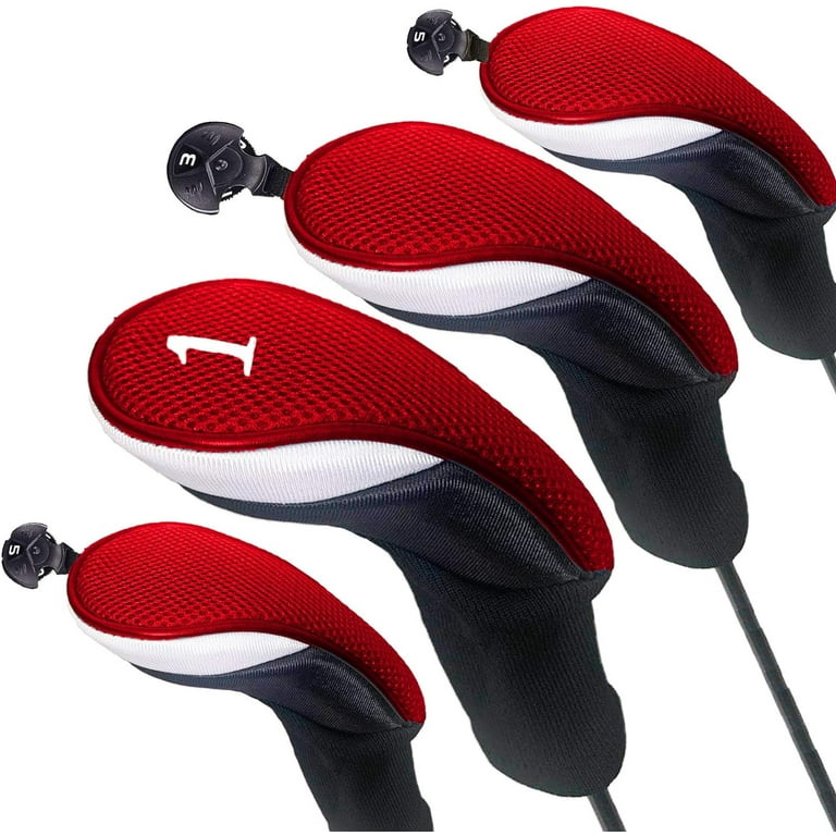Set of 3 x Finger Ten 1, 3 & X Driver/Wood Head Covers Set of 3 x Finger Ten 1, 3 & X Driver/Wood Head Covers