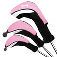 thumbnail image 1 of FINGER TEN Golf Club Head Covers Woods Driver Fairway Hybrid 3 Set, Headcovers Men 1 3 5 7 X Interchangeable Number Tag, Fit All Wood Clubs, 1 of 6
