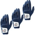 thumbnail image 1 of FINGER TEN Golf Gloves Men Left Hand Rain Grip Glove for Right Handed Golfer Value 3 Pack, All Weather Durable Grip Size Small Medium Large XL White Black Blue, 1 of 7