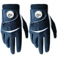 thumbnail image 1 of FINGER TEN Golf Gloves Men Left Hand Right Leather with Ball Marker Color Pack, Mens Golf Glove All Weather Grip, 1 of 4