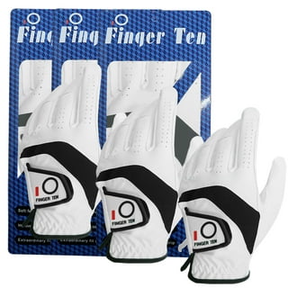 FINGER TEN Women's Golf Gloves Ladies Left Hand Right Value 6 Pack, All  Weather Extra Grip Size Fit Small Medium Large XL