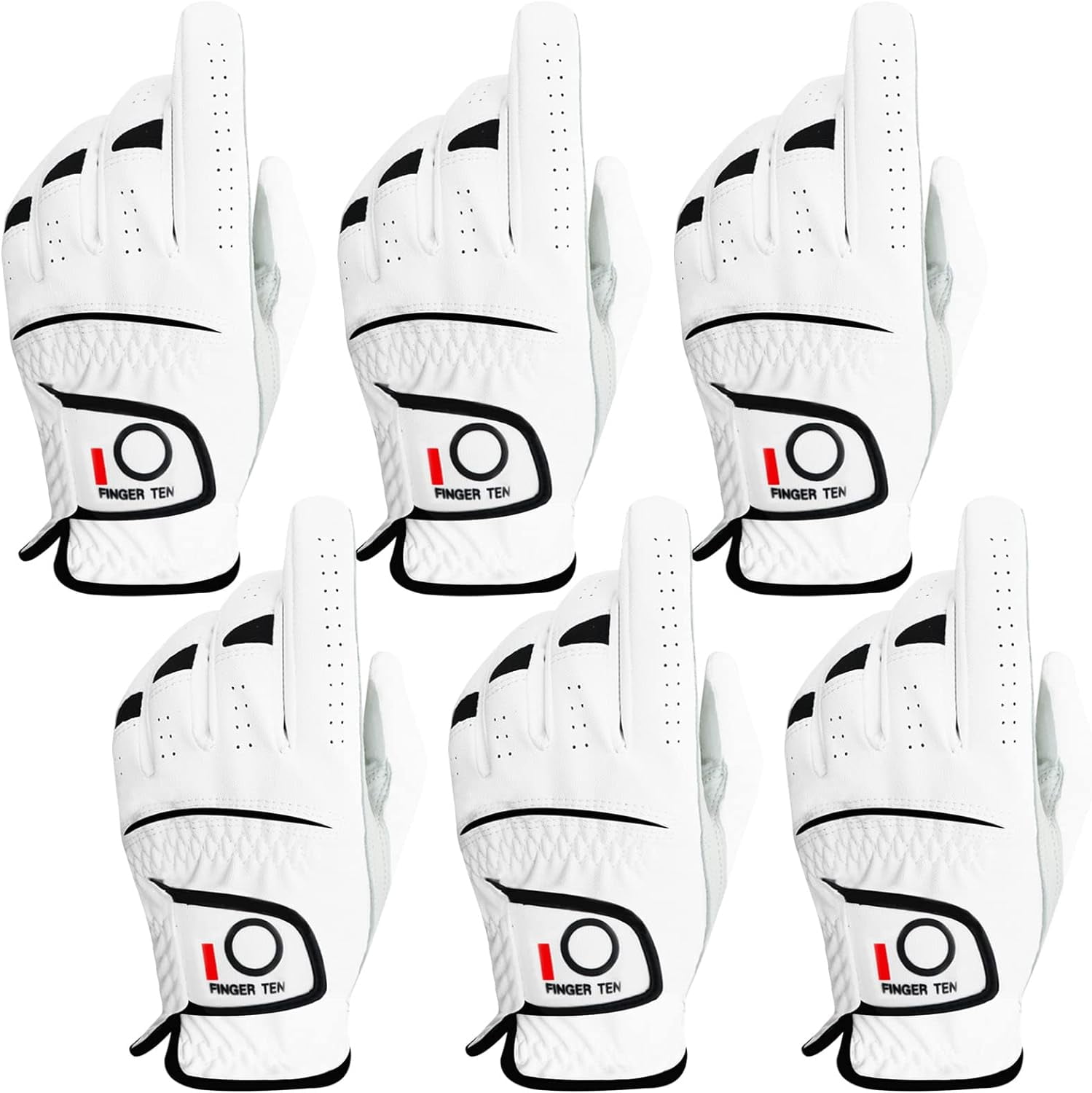 FINGER TEN Golf Gloves Men Right Left Handed Golfer Men’s Golf Glove Left Right Hand Value 3/6