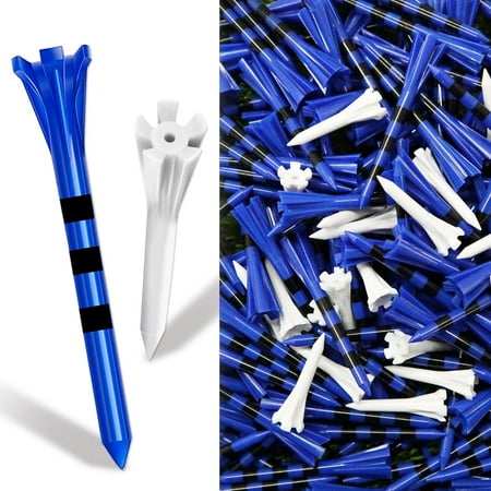 FINGER TEN Golf Tees Plastic 3 1/4 2 3/4 1 1/2 Inch Unbreakable 80 Driver Tees with 20 Iron Tees Mixed 100 Pack