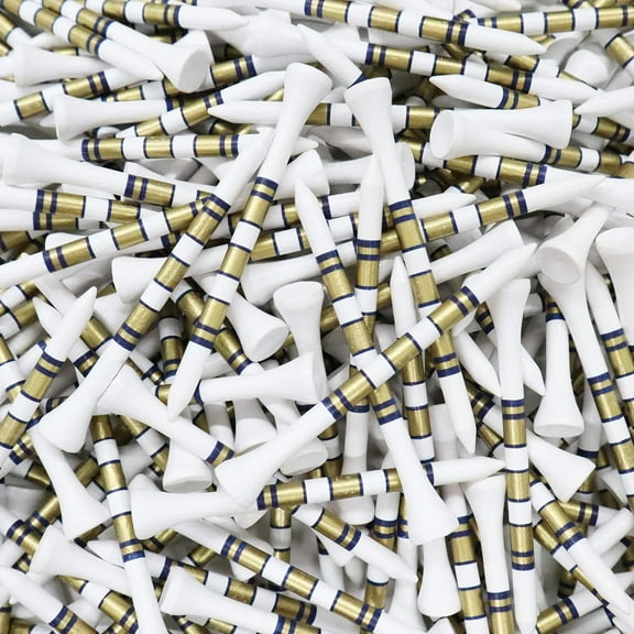 FINGER TEN Golf Tees Wood 3 1/4 2 3/4 Inch Wooden Bamboo 50/120 Count, Durable Biodegradable Colored Bulk Tee 70mm 83mm