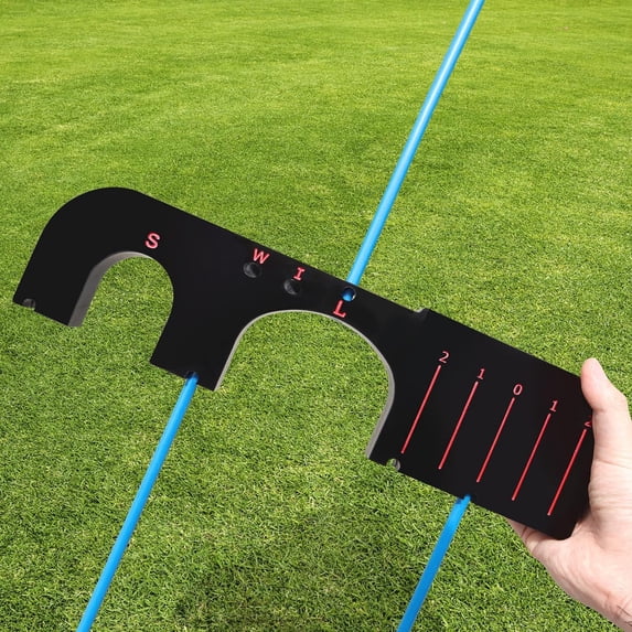 FINGER TEN Golf Training Aid Tool Upgrade with 6 Pcs Golf Alignment Stick Cover Rods Extra Value 4 in 1, Golf Swing Aiming Putting Practice Trainer Aid Equipment Sports Outdoor (Swing Trainer 4 in 1)