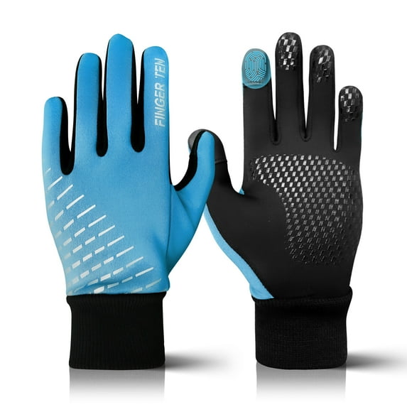 FINGER TEN Winter Gloves Touchscreen for Kids Boys Girls Running Thermal Gloves for Cold Weather, Youth Lightweight Warm Touch Screen Gloves for Texting Hiking Skating Football Soccer