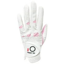 FINGER TEN Women’s Golf Gloves Ladies Left Hand Right Value 1 Pack, All Weather Extra Grip Size Fit Small Medium Large XL