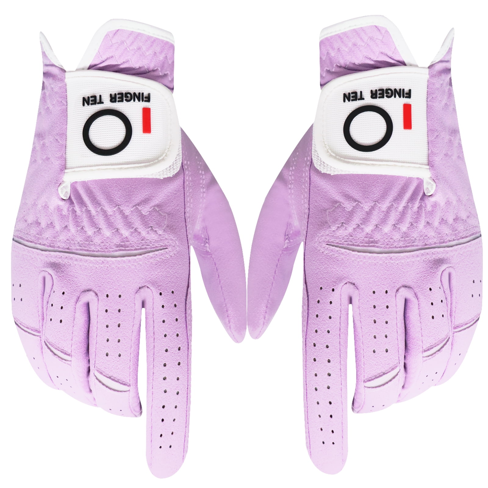 FINGER TEN Womens Ladies Golf Rain Gloves Pair Both Hand Wet Hot Cool