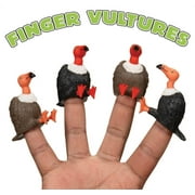 FINGER VULTURES - SET OF 4 VULTURE FINGER PUPPETS