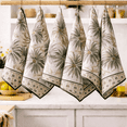 thumbnail image 1 of FINGERCRAFT Kitchen Towels, 100% Natural Cotton Waffle, Set of 6 Multi-Purpose Kitchen Cloth Very Soft Highly Absorbent Tea Towels for Home and Kitchen 20in X 30in Palm Tree, 1 of 1