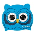 thumbnail image 1 of FINIS Animal Heads - Fun Swim Cap for Kids Ages 3 and Up - 100% Silicone Swim Cap with a Rippled Edge for a Comfortable, Watertight Fit - High-Quality Swimming Pool Accessories - Owl, 1 of 2