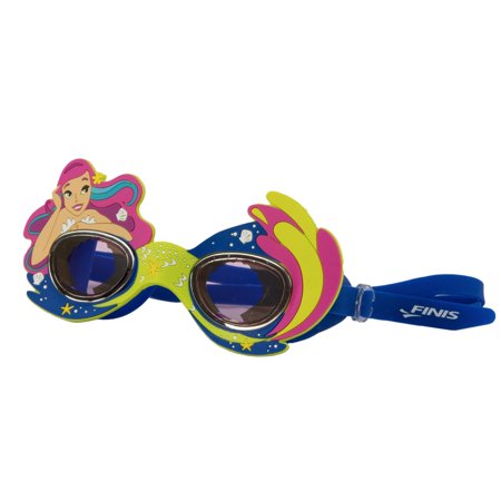 FINIS Character Goggles - Fun Kids Swim Goggles for the Pool - Anti-Fog Goggles with UV Protection and a Soft Silicone Strap - Easily Adjustable Kids Swimming Goggles - Mermaid