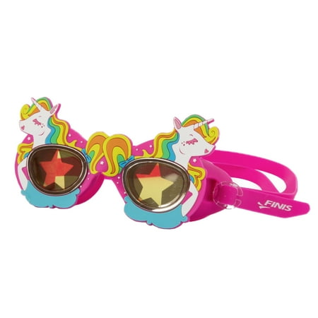 FINIS Character Goggles - Fun Kids Swim Goggles for the Pool - Anti-Fog Goggles with UV Protection and a Soft Silicone Strap - Easily Adjustable Kids Swimming Goggles - Unicorn