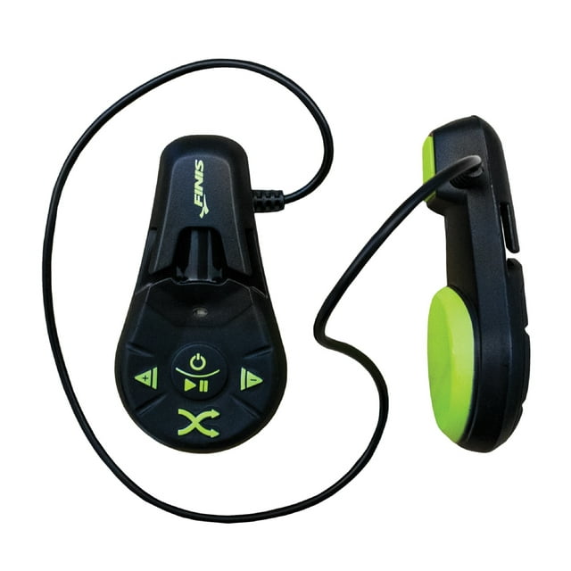 FINIS Duo Underwater 4GB MP3 Player with Weather Resistant, Black/Green, 1.30.058.244