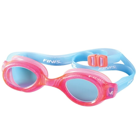 FINIS H2 Jr. Goggles - High-Quality Performance Kids Swim Goggles - Watertight, Anti-Fog Goggles with UV Protection - Kids Swimming Goggles for Children Ages 4-12 Years - Pink/Aqua