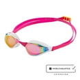 thumbnail image 1 of FINIS Mach 1 Low-Profile Racing Goggles With Carry Bag - 5 Nose Pieces - Swim Cap - Pink Opal, 1 of 2