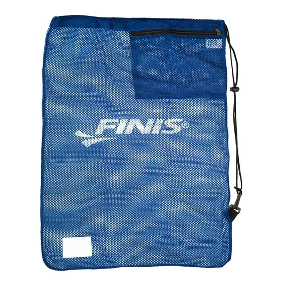 FINIS Mesh Gear Bag - Mesh Swim Bag for Swim Gear and Accessories - Pool Bag to Hold Goggles, Swim Fins, and Snorkels - Navy