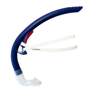 FINIS Stability Swimmer's Snorkel, Center-Mount Snorkel Set, Navy
