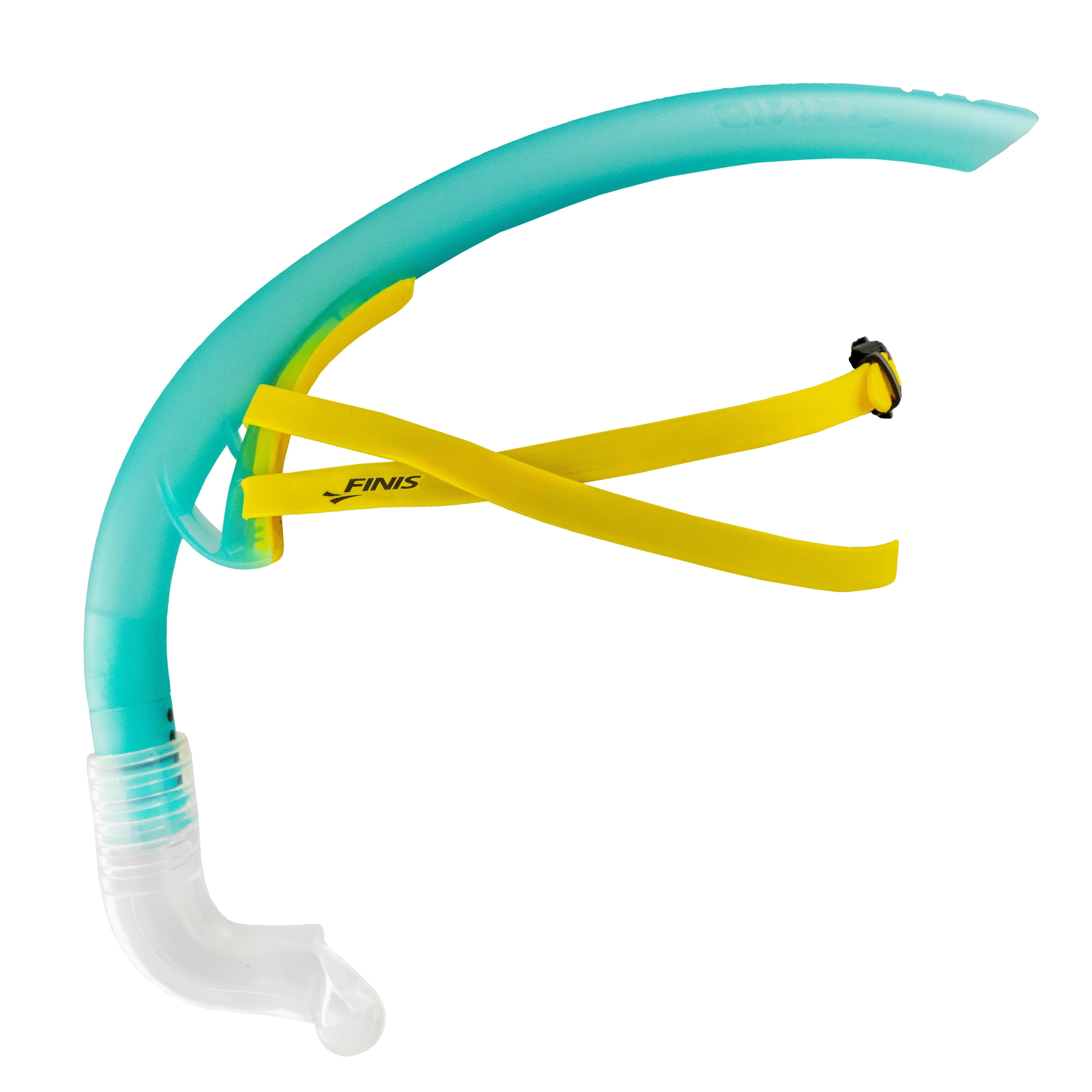FINIS Stability Swimmer's Snorkel - High-Quality Center-Mount Snorkel Set for Swimming Laps & Training - Snorkel Gear with Adjustable Fit, Dynamic Shape, and Silicone Mouthpiece - Teal