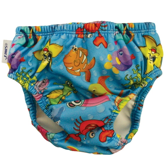 FINIS Swim Diaper In Fishbowl Blue, Size 4T