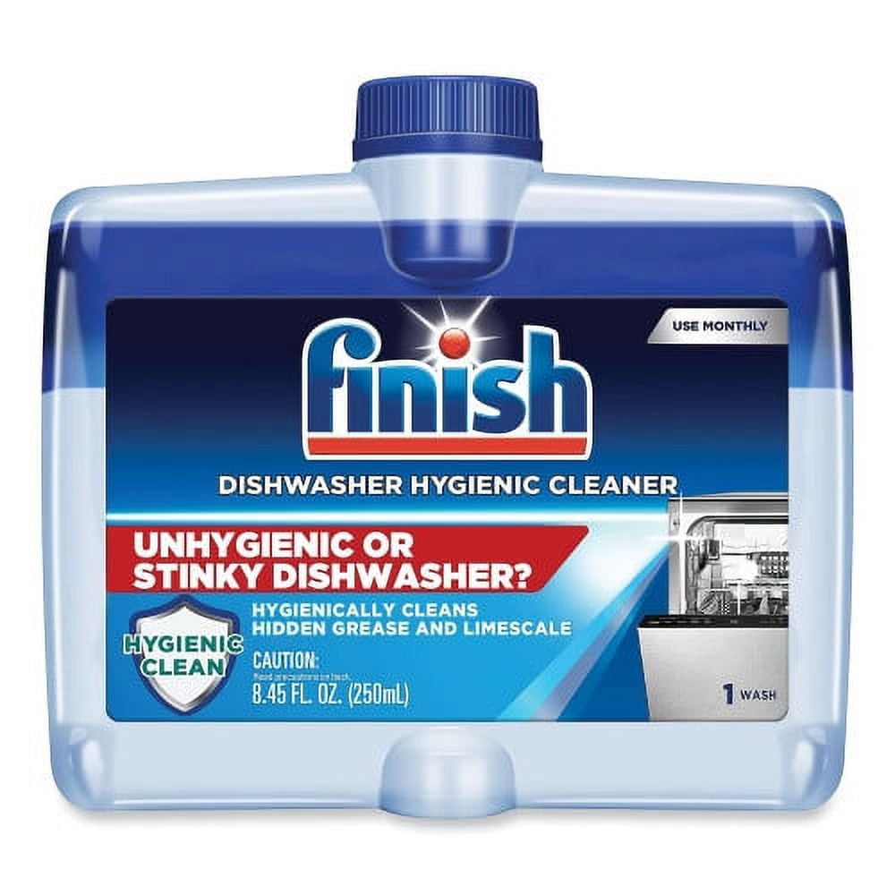 FINISH Dishwasher Cleaner, Fresh, 8.45 oz Bottle, 6/Carton, Each