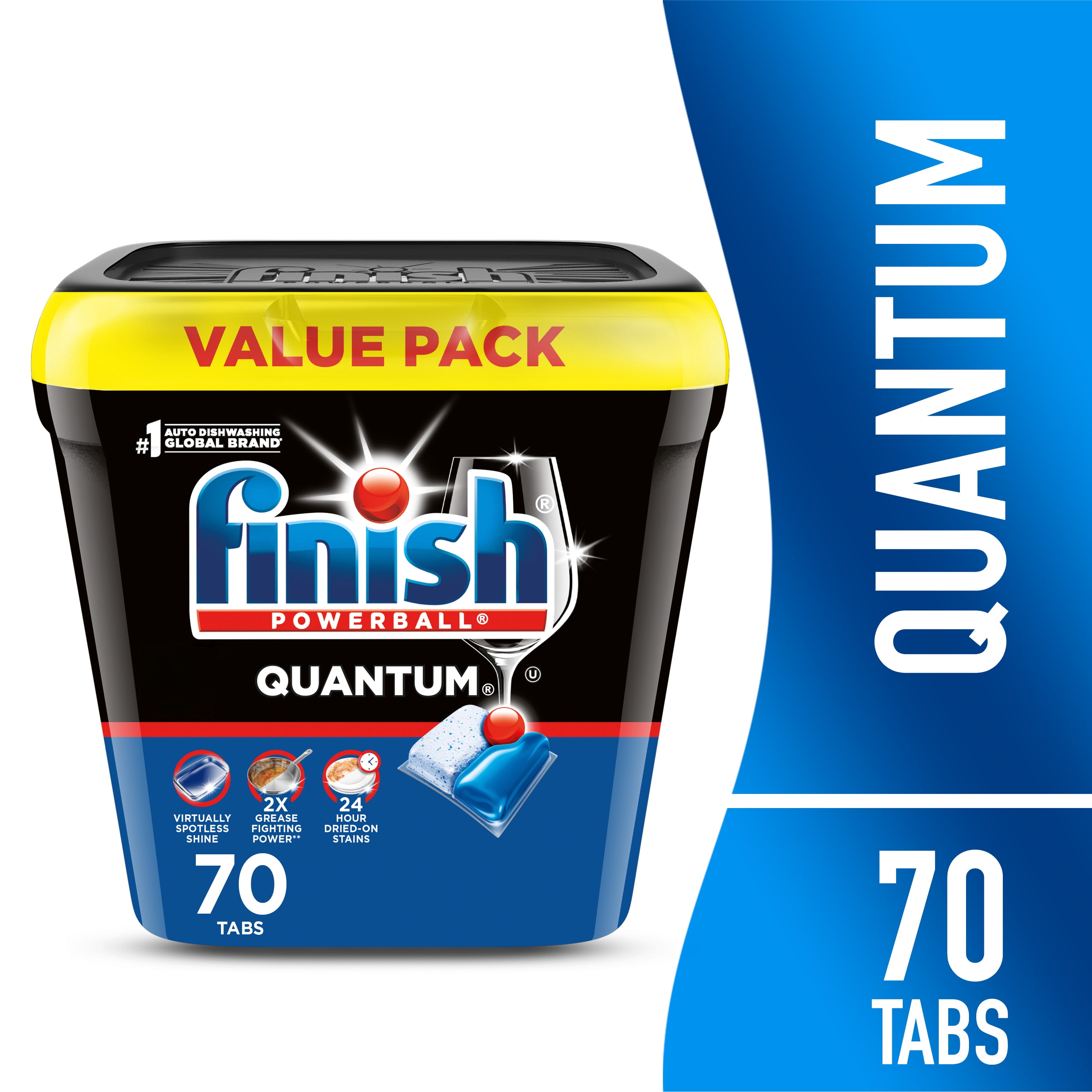 Finish, Dishwasher Pods, 84 Count, No Pre-Rinse Included - Walmart.com