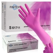 FINITEX Disposable Gloves, Powder-Free Latex-Free, Versatile for Spa, Cooking, Cleaning, Medical, 100-Count, Small