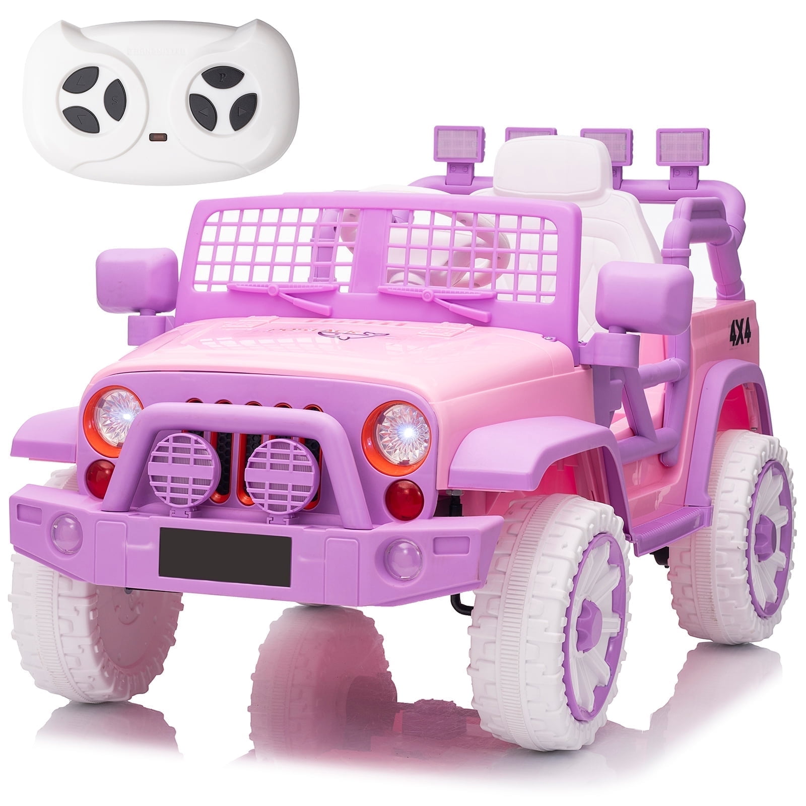FINITO 1 Seater Battery Powered UTV, Ride on Toys for Toddlers Boys Girls, 12V Ride On Car with Parental Remote Control, Kids Electric Vehicle with Music Bluetooth, Purple