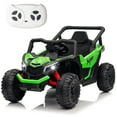 thumbnail image 1 of FINITO 12V Kids Ride On UTV 2WD Electric Powered Truck 4 Wheels Vehicle with LED Lights MP3 Bluetooth Remote Control for Boys Girls 3+, Green, 1 of 7