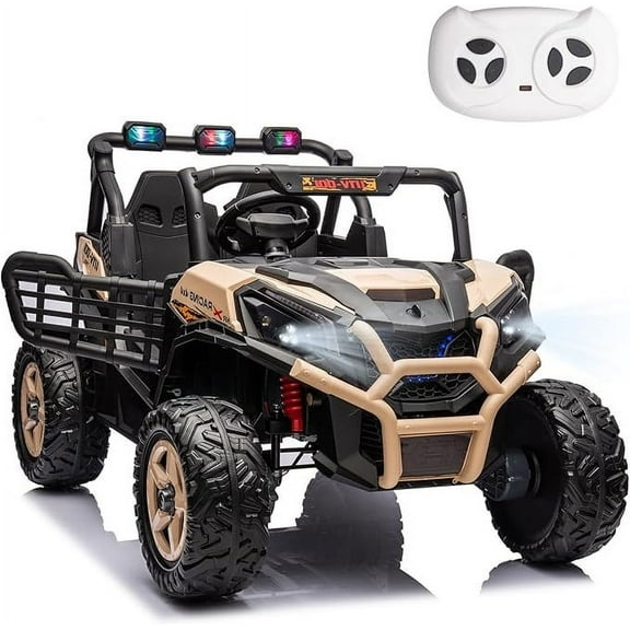 FINITO 24 V Powered Ride-On Toy UTV 4WD Car with Remote Control and LED Lights