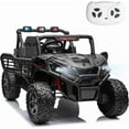 thumbnail image 1 of FINITO 24V 2-Seater Kids Ride On Car, 4WD Electric UTV w/ Remote Control, Battery Powered Ride on Toy Truck w/ LED Lights, Bluetooth, Music, for Big Kids, Boys, Girls Age 3+, Up to 135 lbs, Black, 1 of 6