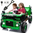 thumbnail image 1 of FINITO 12V 10Ah Ride on Tor for Toddlers, Powerful 4 Wheels Electric Dump Truck, 2 Seater Kids Ride on Car w/Parent Remote Control, Music Bluetooth, Green, 1 of 9