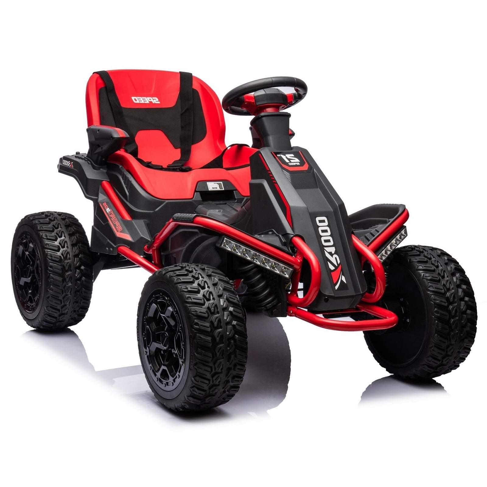 Red 24V Electric Off-Road UTV Ride-On with Remote Control