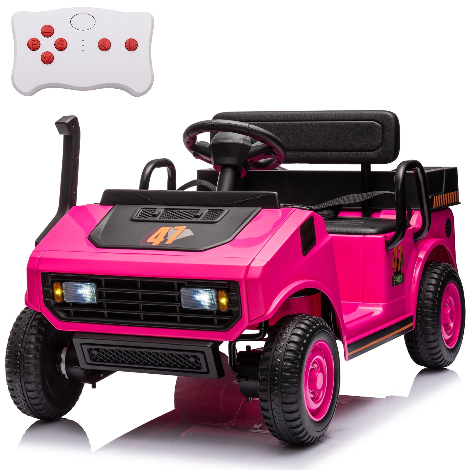 FINITO Kids Ride On Golf Cart 24V 4WD Battery Powered Toy Car with