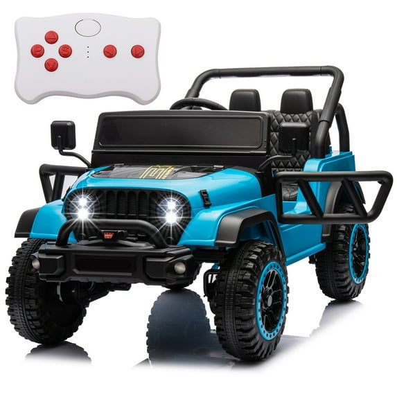 FINITO Kids Ride On Truck 24V with Remote Control Electric Powered Off-road Vehicle Car Toy for Boys Girls Age 3+ , Blue