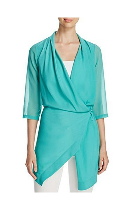 Draped Wrap Tunic (Turquoise, 12)