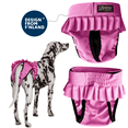 thumbnail image 1 of FINNERO BALLERINA Dog Diaper – Reusable, Leak-Proof & Stylish Protection for Female Dogs – S, Pink, 1 of 11