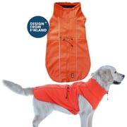 FINNERO Sport Softshell Dog Jacket Reflective Winter Coat, Orange Pet Clothes Warm Dog Sweaters(XS)